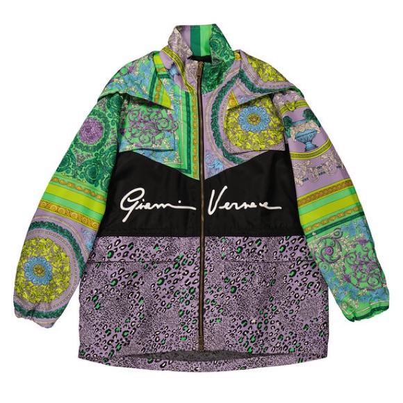 Versace Multicolor Patterned Jacket